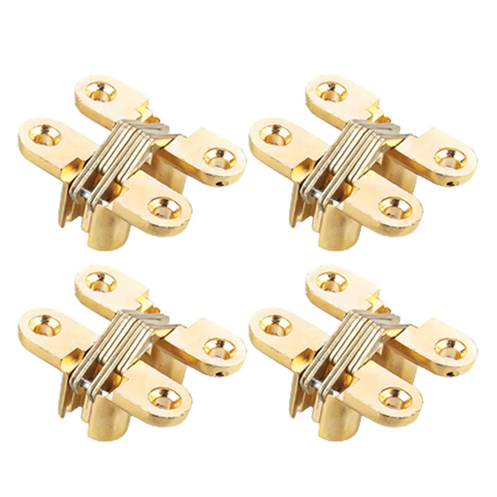 Concealed Small Cross Hinge For Invisible Door Folding Door Cupboard Zinc Alloy