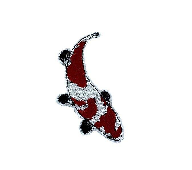 Patch ecusson embroidery thermosticking badge fish carp koi embroidery