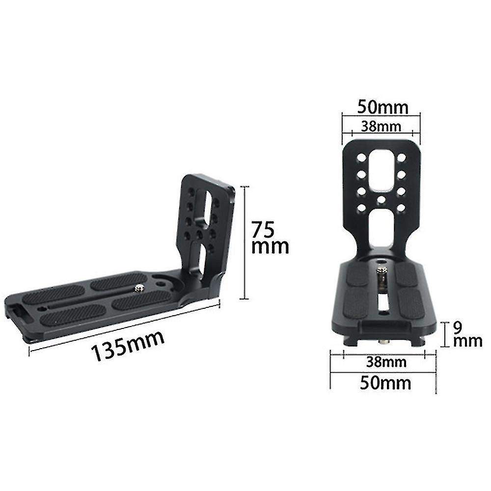L-Shaped Camera Bracket with Quick Release Plate for Vertical Video Shooting