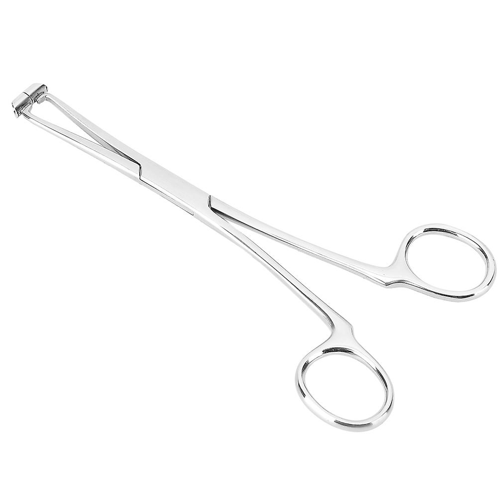 Stainless Steel Septum Forceps Nose Tongue Tattoo Body Piercing Pliers Clamp Tool