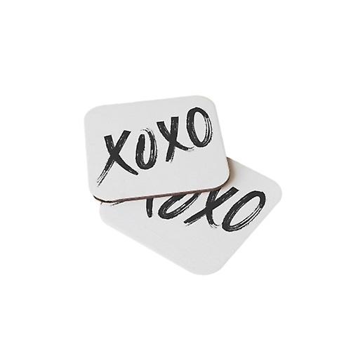 Tic Tac Toe Love Wood Coasters Set for Gift