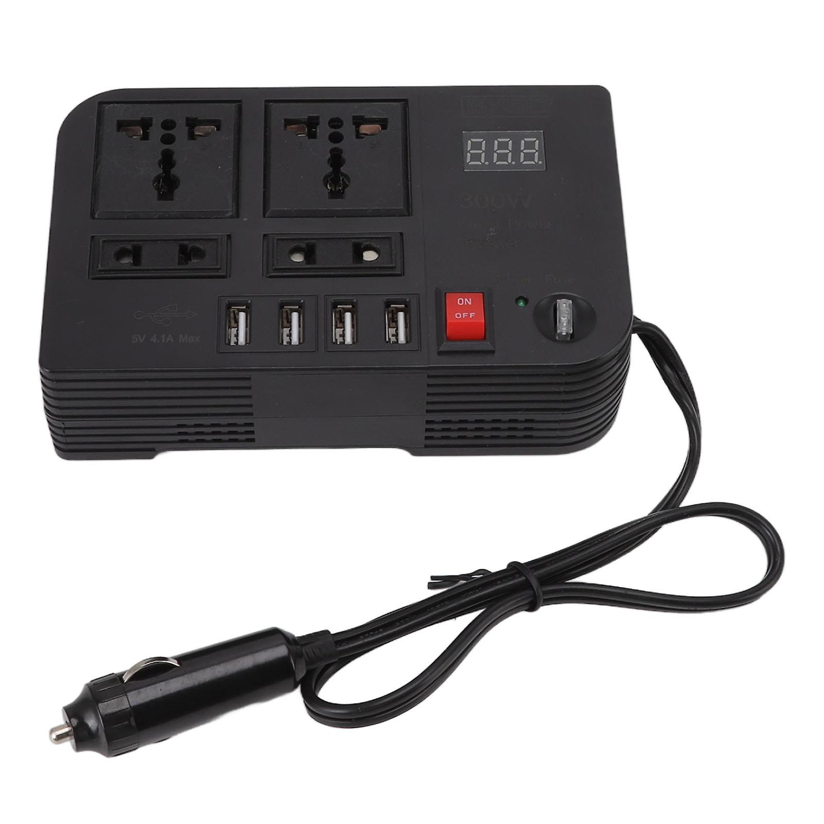 12V 300W Car Inverter AC 220V Power Converter Multiple Protection Vehicle Inverter Transformer