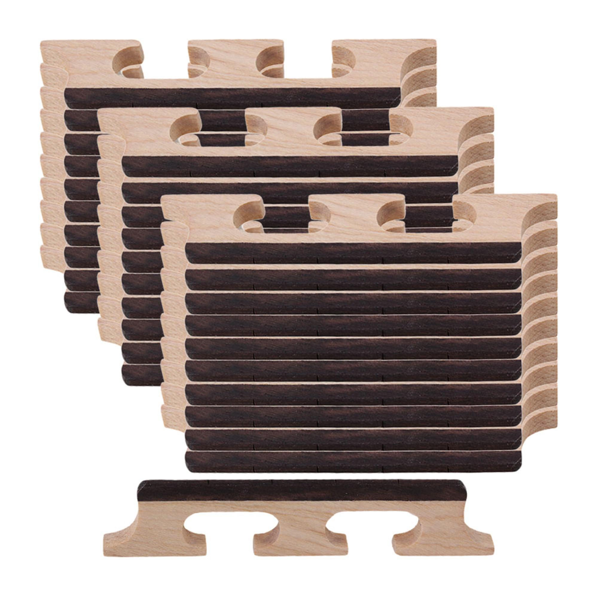 4 String Guitar Bridge Maple for Ukulele Banjo Set of 50 Wood Color