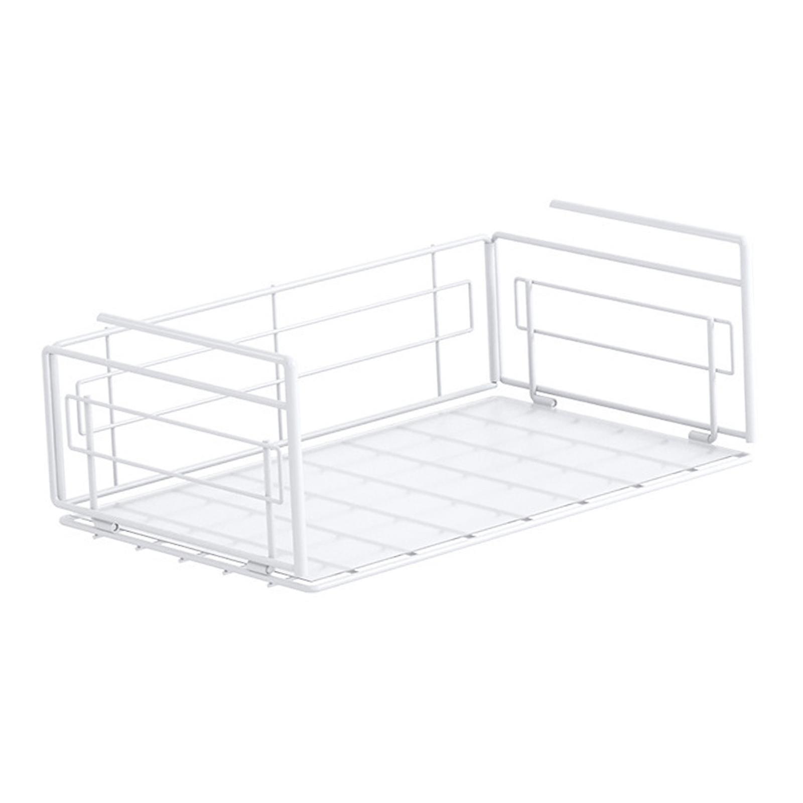 Hanging Layered Spice Basket Under Shelf Storage Rack Spice Rack for Kitchen 33.5x25x14.5cm