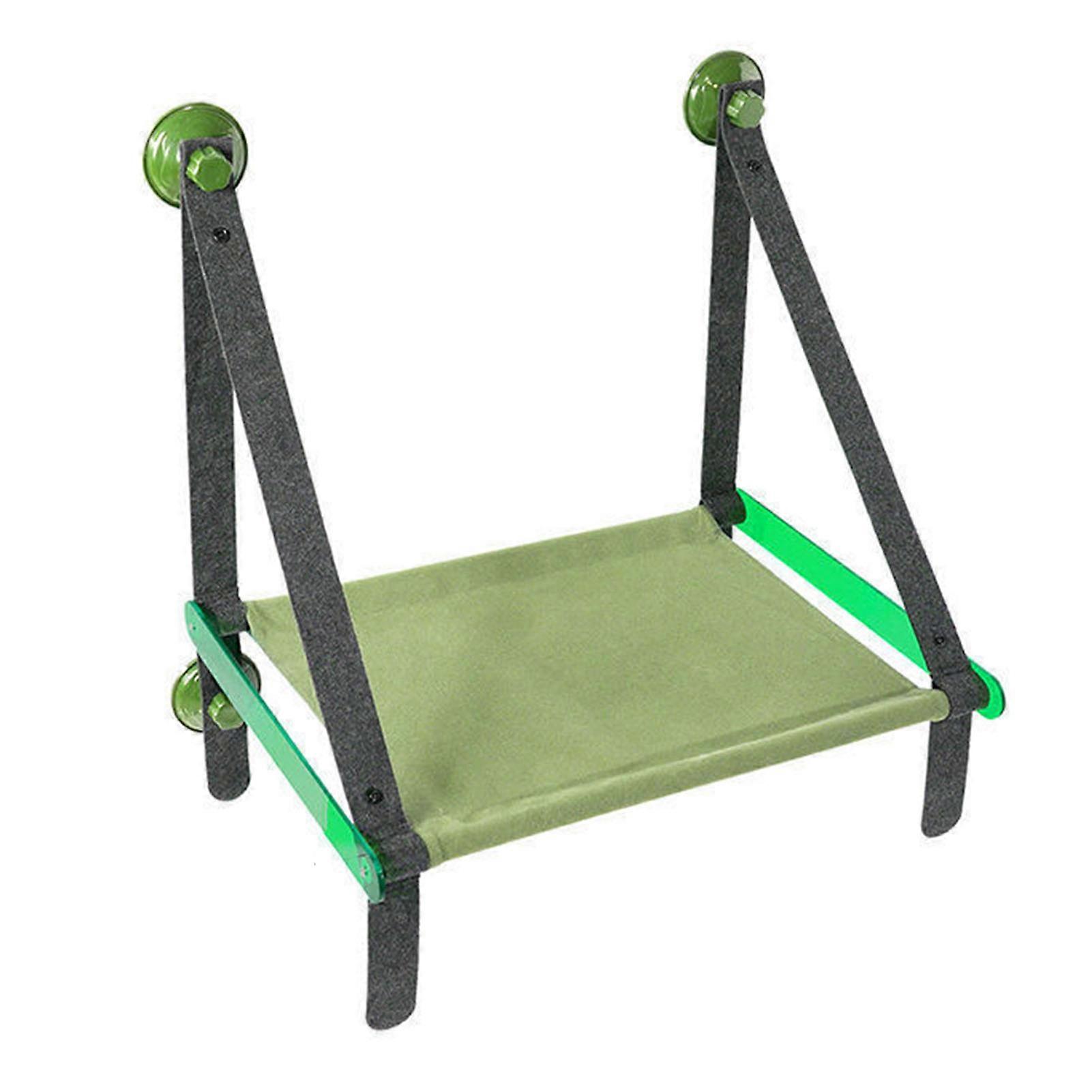 Cat Bed Window Removable Washable Cat Window Perch Swing Hammock With Strong Suction Cups For Pets Green
