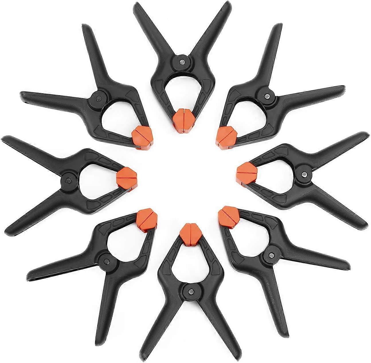 Plastic Spring Clip Set, 8 Pieces, 115mm