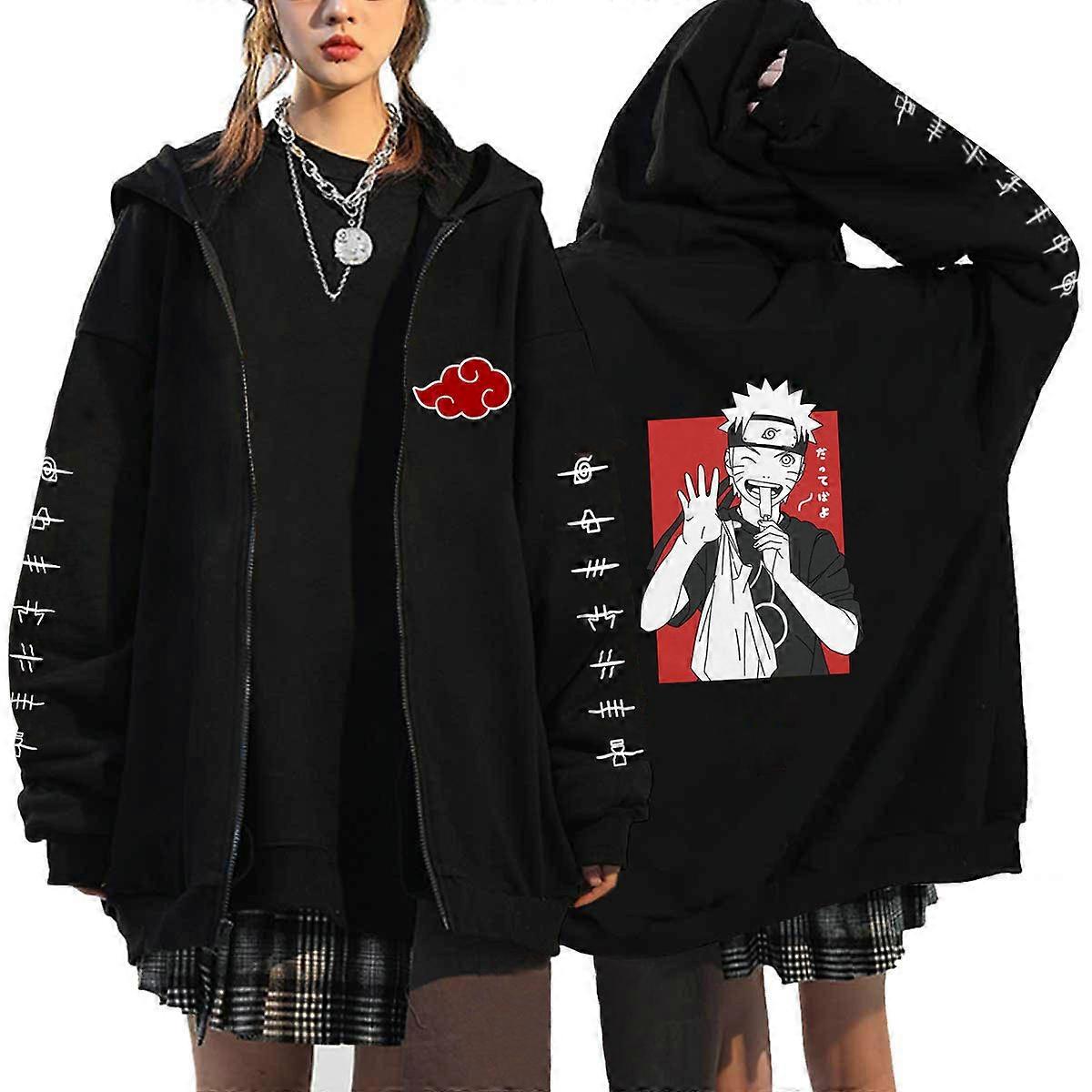 Fire Shadow Zip Sweatshirt Streetwear Men's and Women's Casual