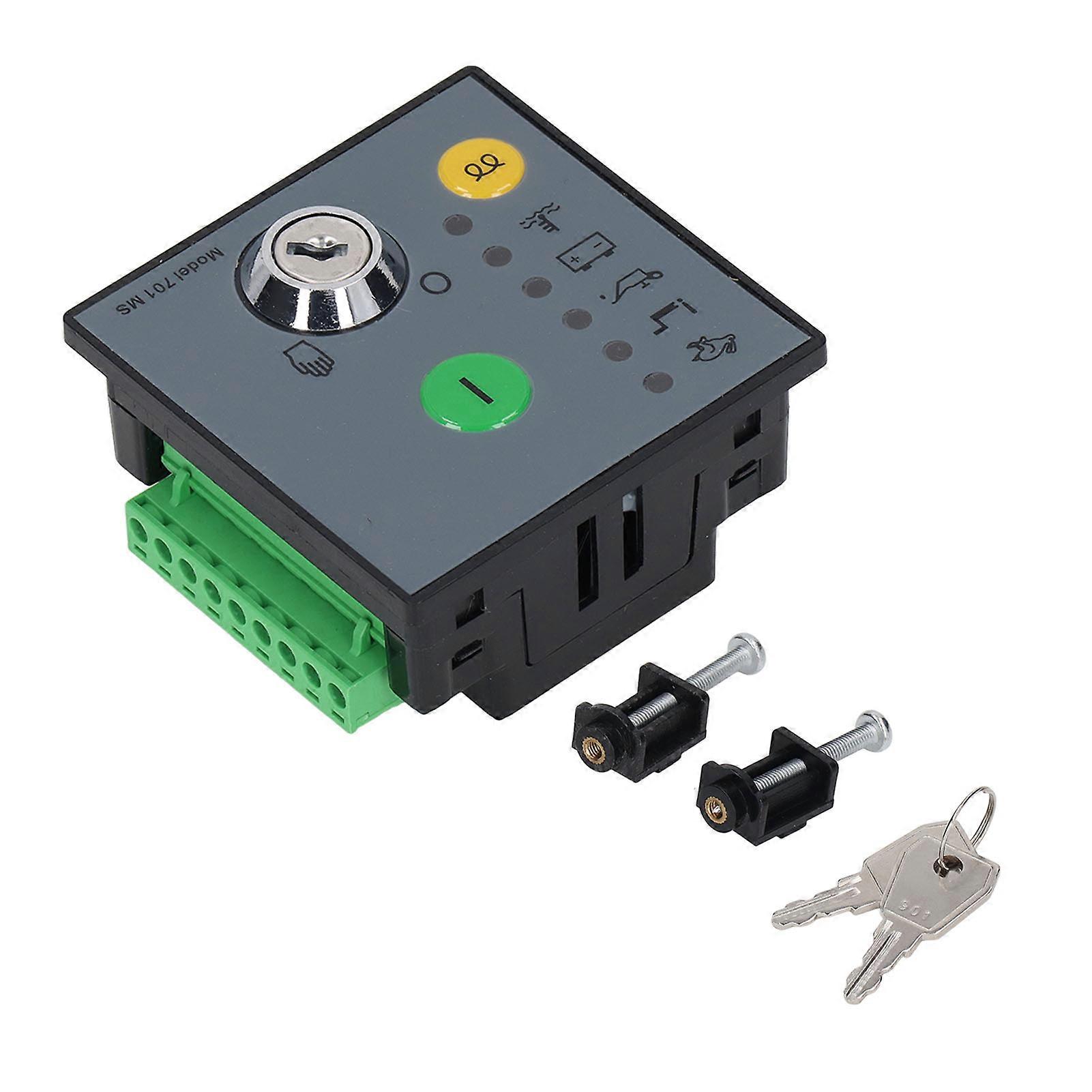 Generator Starting Module Compact Low Noise Robust Structure LED Manual Genset Start Control Key Panel