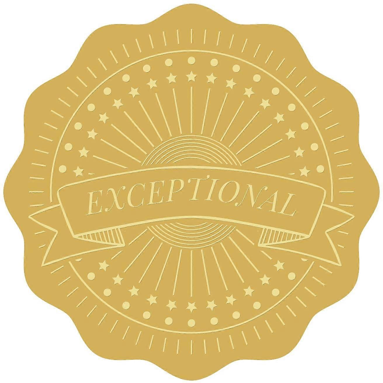 2 Round Self Adhesive Embossed Stickers 100pcs for Invitations Certification Graduation Notary Seals Corporate