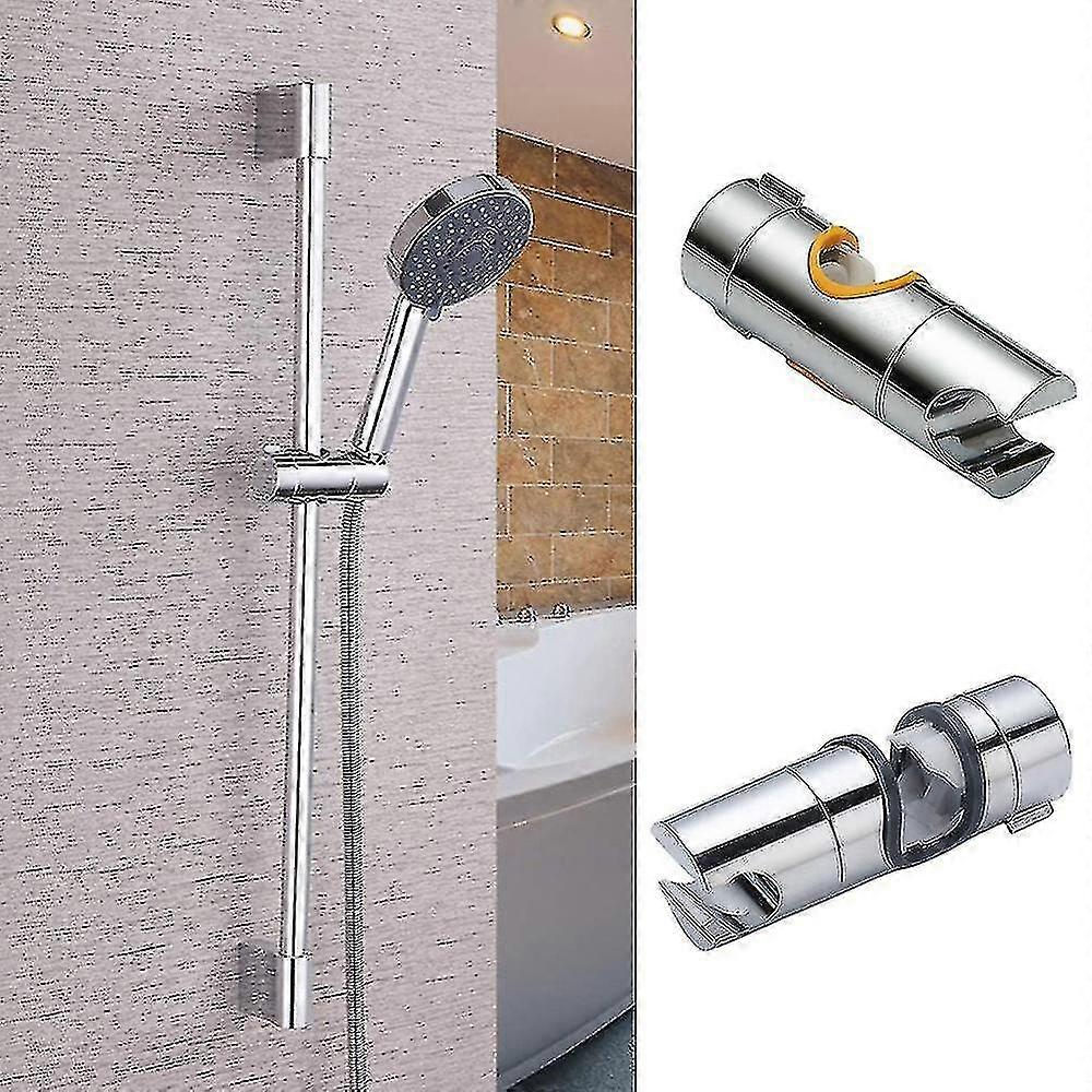 Shower Head Riser Rail Clamp Bracket Holder 22-25mm Adjustable Bathroom