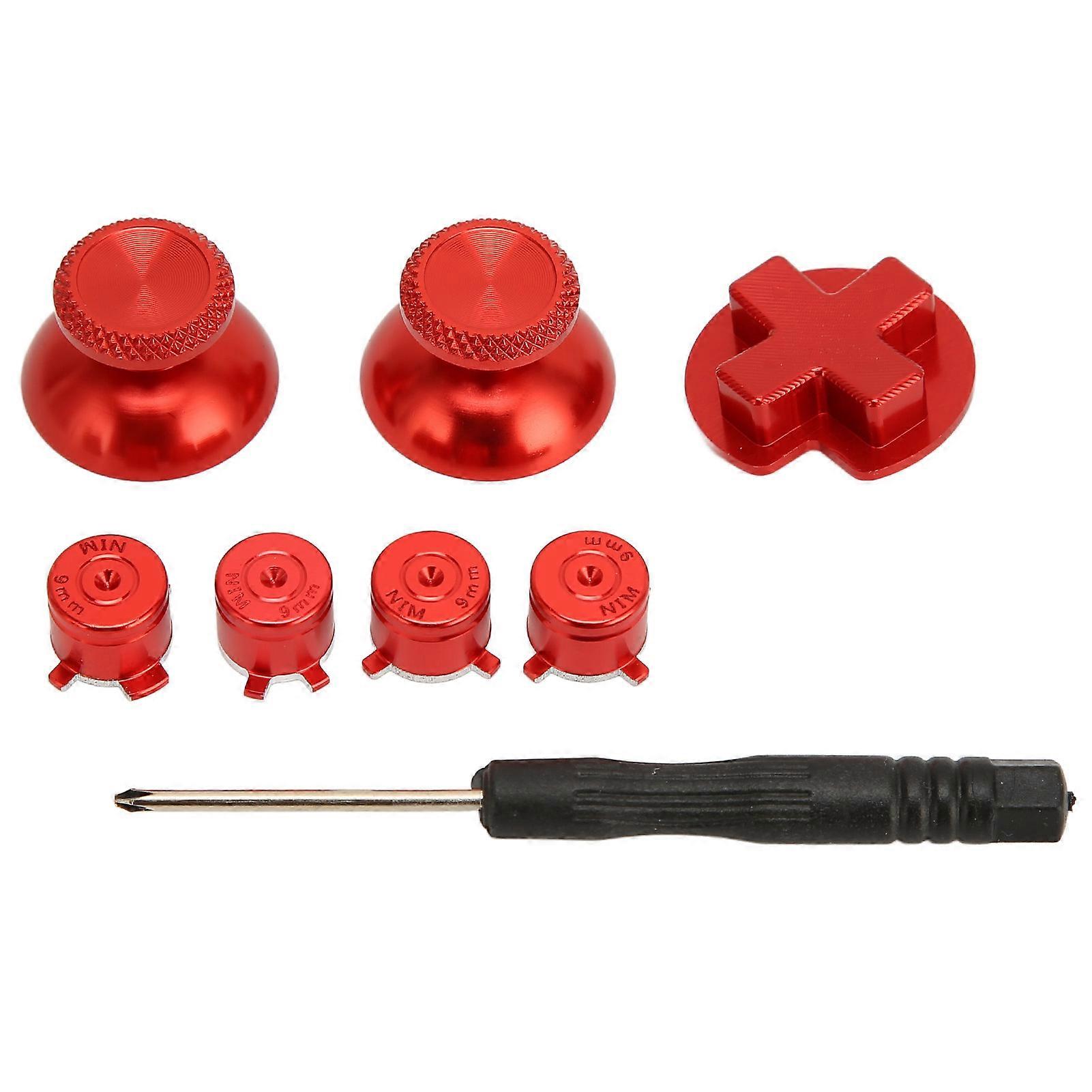 Game Controller Metal Buttons D Pad ABXY Cross Aluminum Alloy Repair Buttons Replacement for Switch Pro