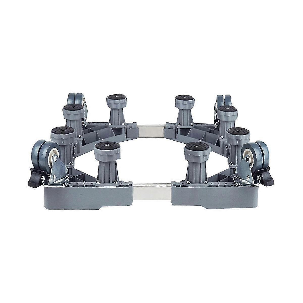 Washing Machine Stand Adjustable Refrigerator Raised Base Mobile Roller Bracket Wheel Home Bathroom