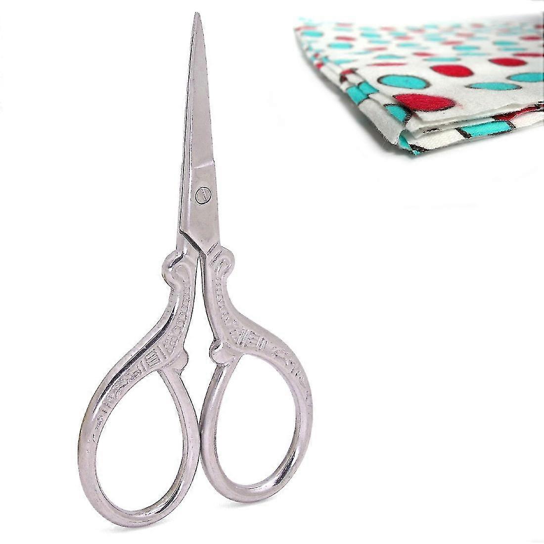 Embroidery Scissors,Stainless Steel Sharp Tip Scissors, Gourd Scissors DIY Tools for Embroidery, Craft, Needle Work (D-V2)