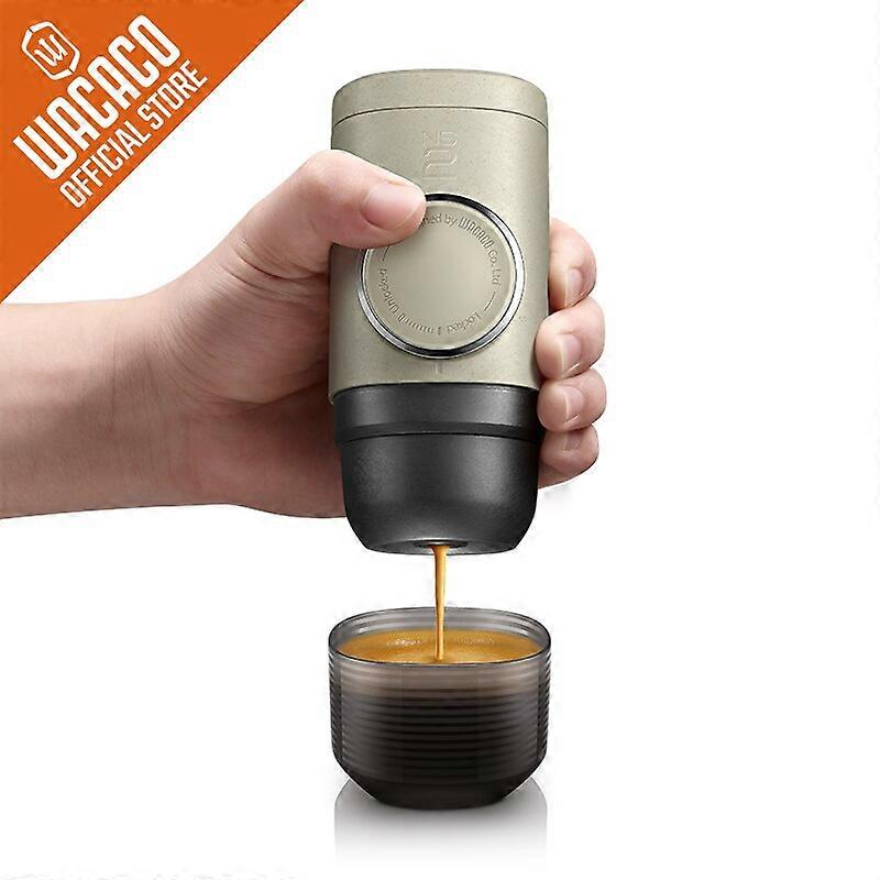 WACACO Minipresso NS2, Portable Espresso Maker, Compatible NS Capsules*, Manually Operated, 18 Bar Small Handheld Coffee Machine Coffee Grinders