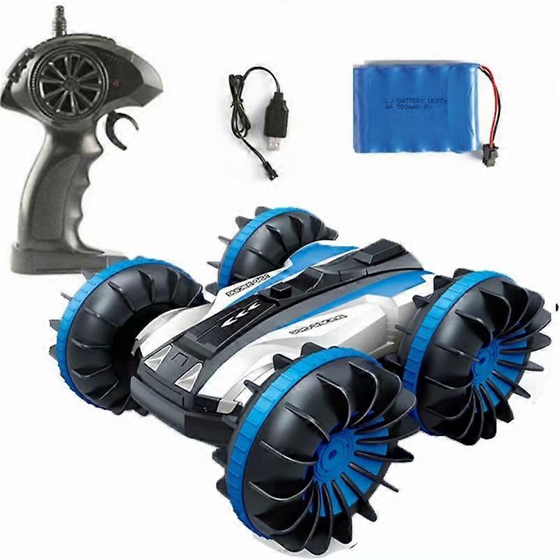 4WD remote control amphibious stunt car (blue)