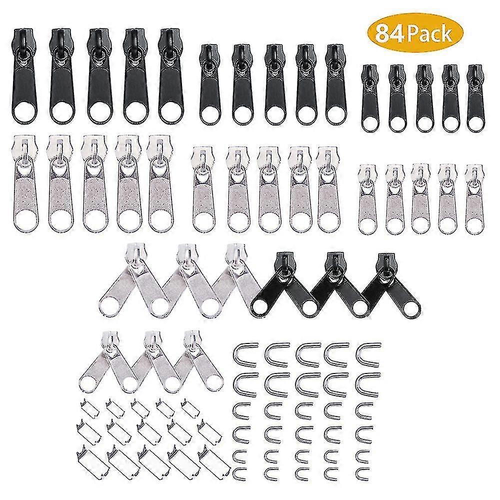 2024 Zipper Repair Kit With Replacement Zippers [197pcs] Zipper Fix Kit & Replacement Zipper Slider Set With Pliers - Ideal For Fixing Luggage, Coats,
