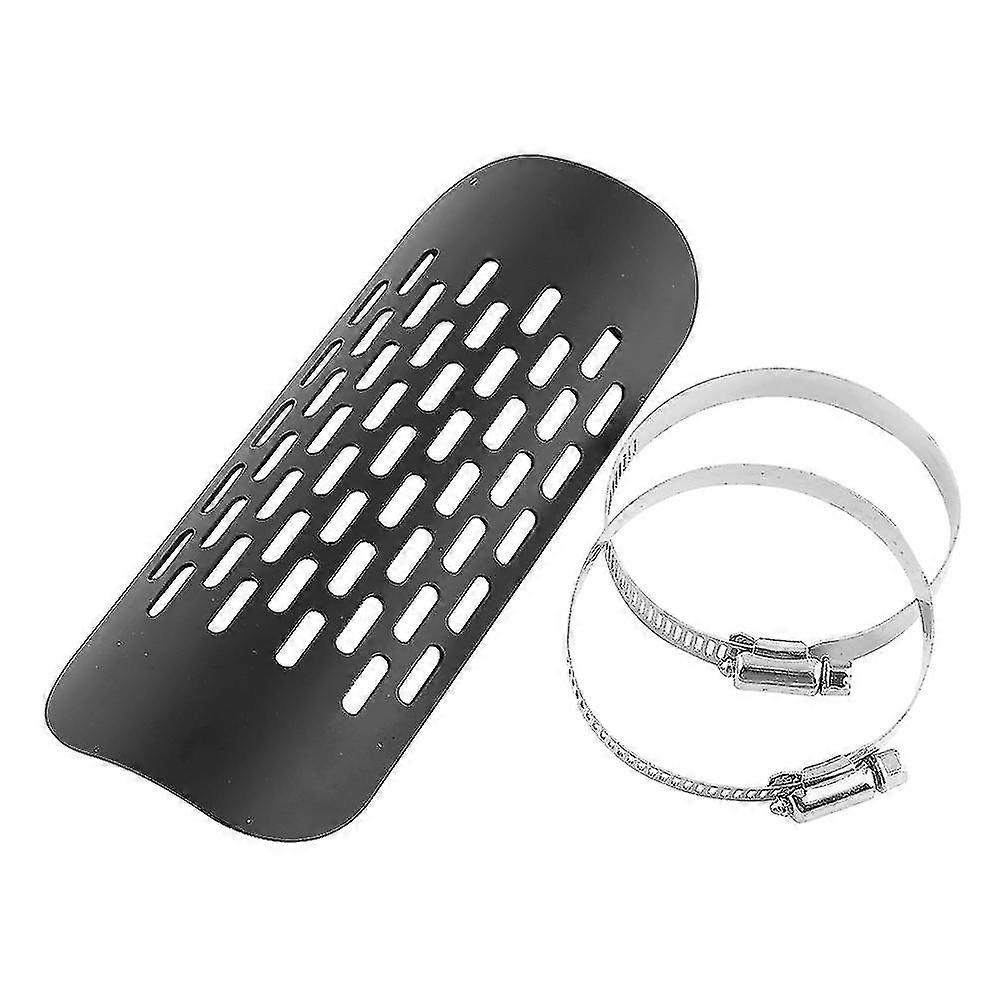 Universal Motorcycle Exhaust Muffler Pipe Heat Shield Cover Black