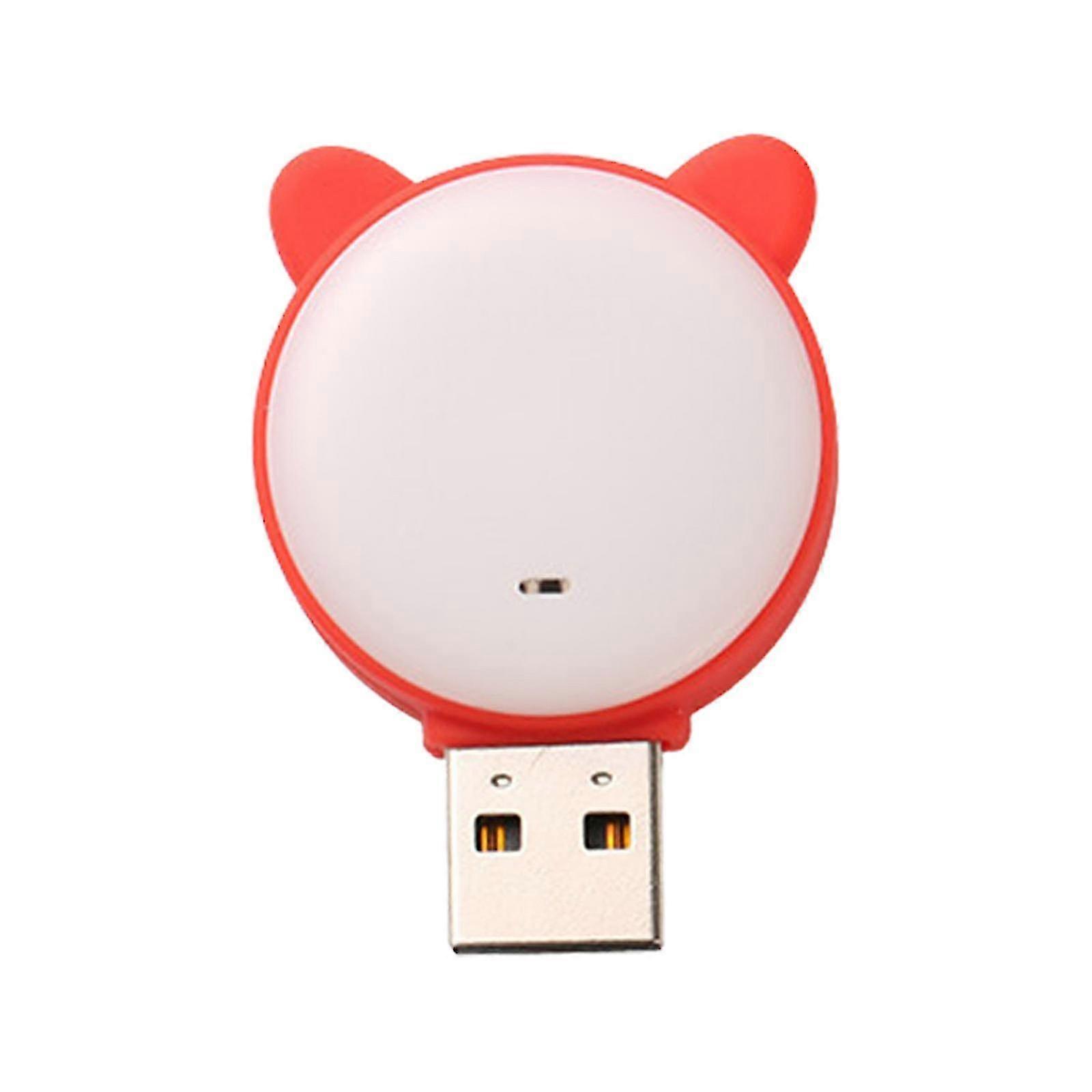 2 יחידות תקע usb הוביל קישוטי תאורת לילה חכמים חמודים שליטה קולית שינוי צבע יצירתי אור לילה נייד יצירתי