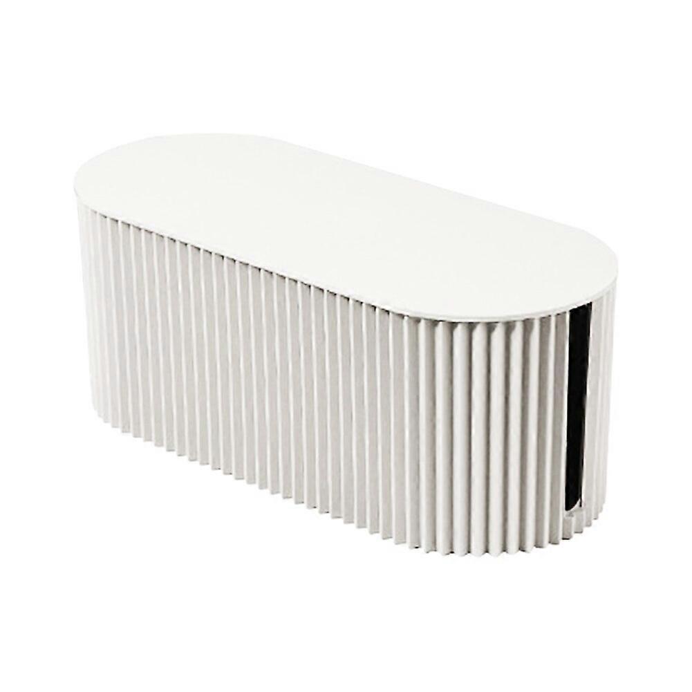 Water Ripple Design Heat Dissipation Plastic Universal Insulated With Lid Power Socket Organizer Cord Management Large Capacity