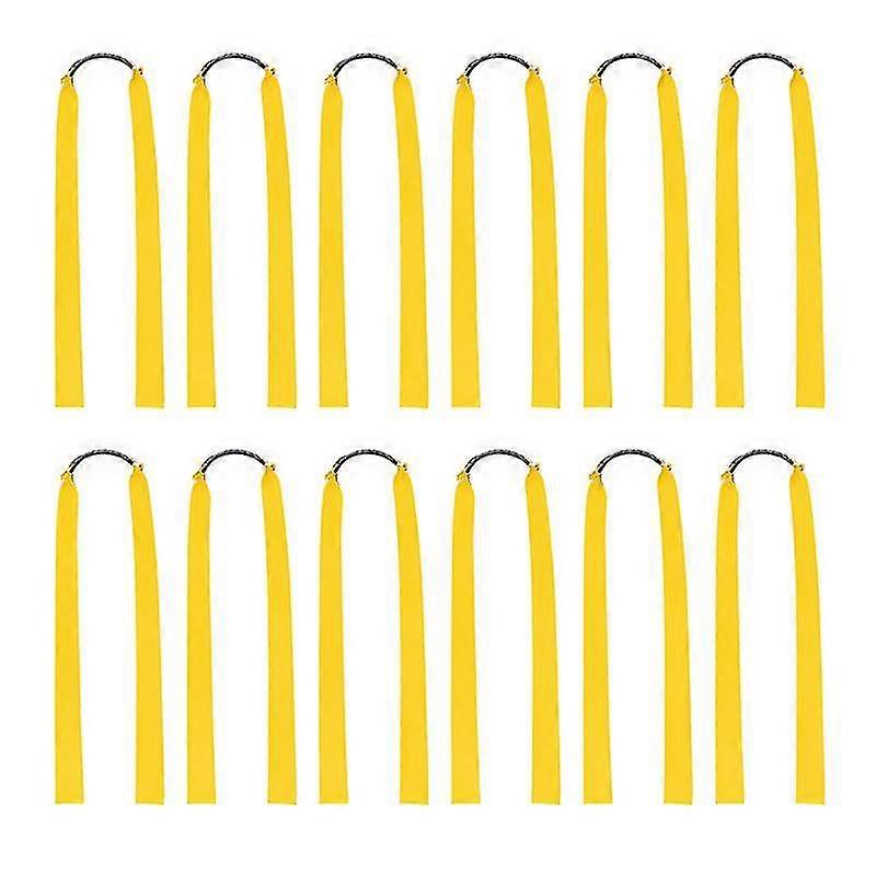 Bandas elásticas de catapulta de 12 piezas para cazar, bandas elásticas planas anchas