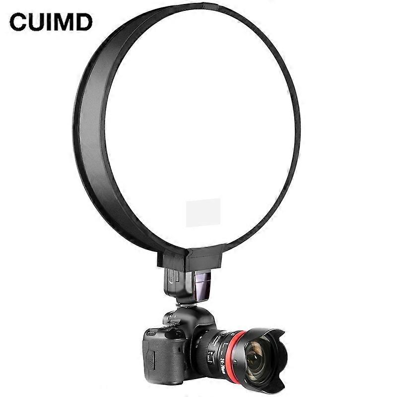 40cm Round Universal Portable Speedlight Softbox Flash Diffuser on-Top Soft Box for Sony Canon Nikon Fujitsu Camera
