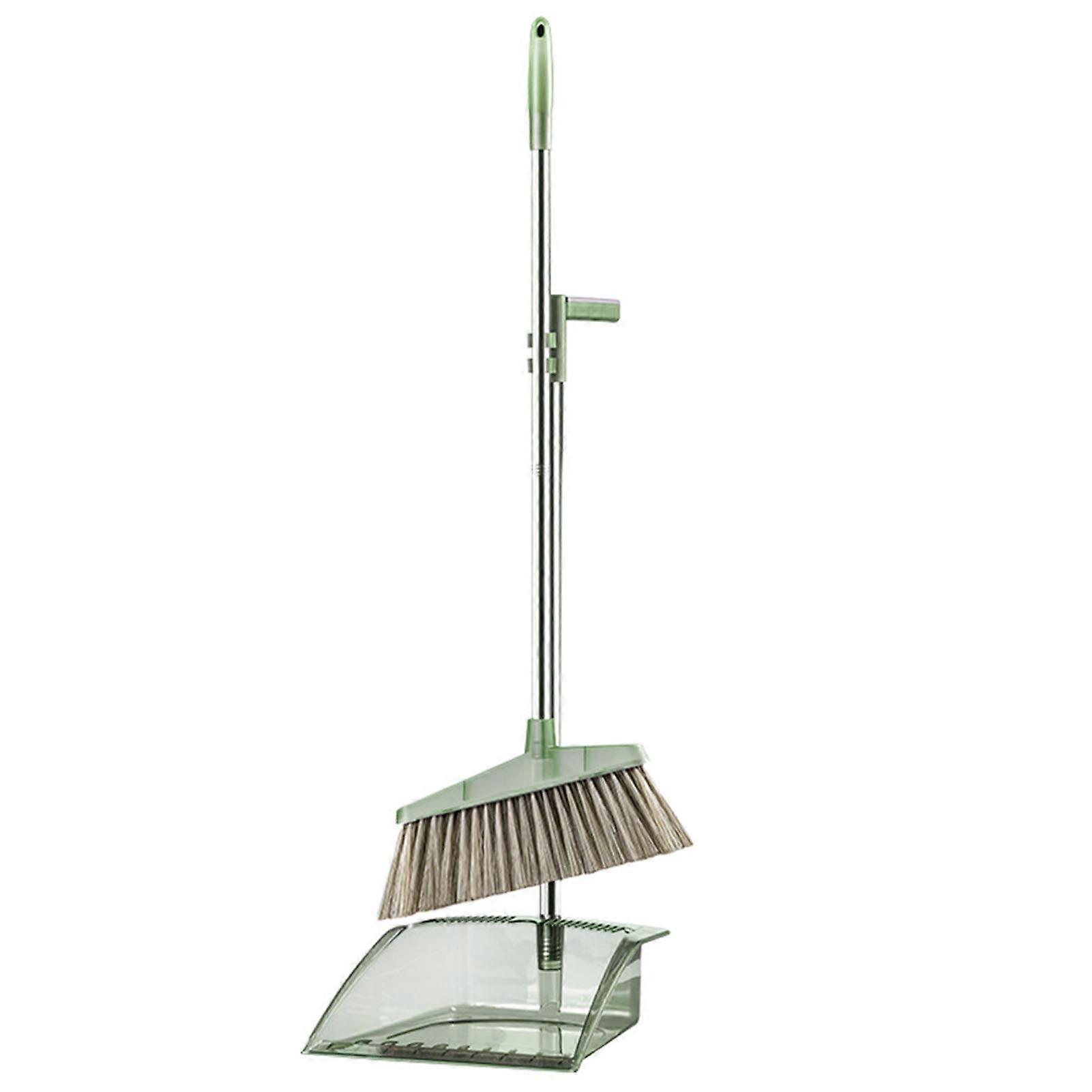 Broom and Dustpan Set for Home Heavy Duty Broom Bristles Apply for Lobby Floor Use
