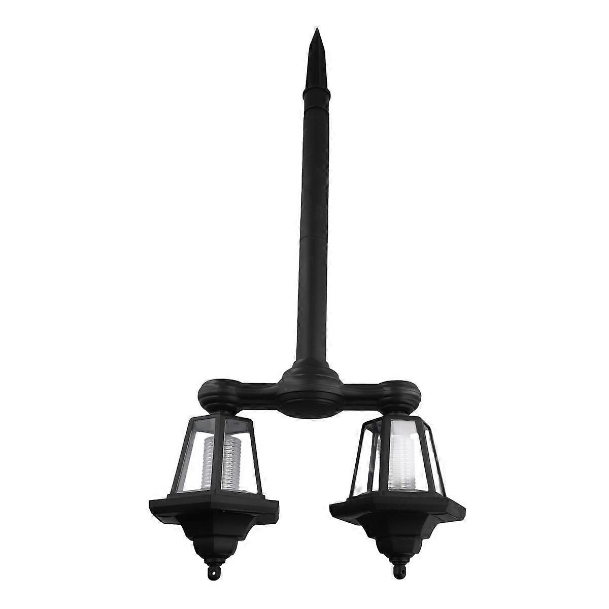 Outdoor Waterproof Hexagonal Ground Plug Light, Solar Post Light for Garden Patio Yard Front/Back D