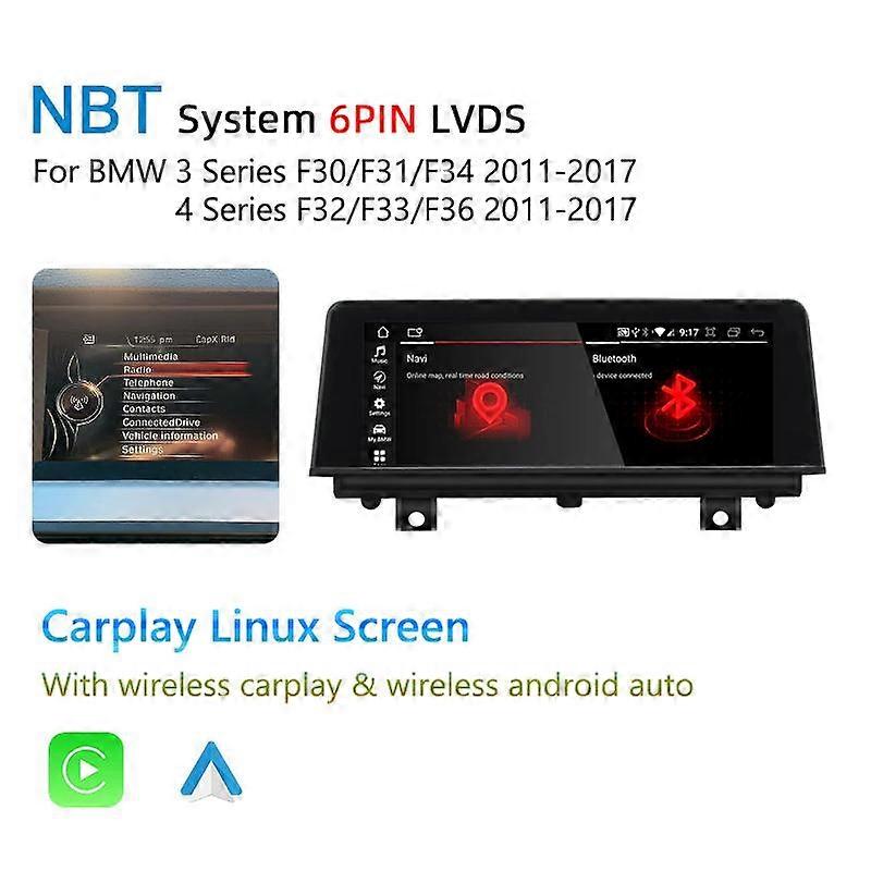 Wireless Carplay Multimedia For BMW 1 2 3 4 Series F20 F30 F21 F22 F31 F32 F33 F34 F36 IPS WIFI 4G BT Touch Screen GPS Navi