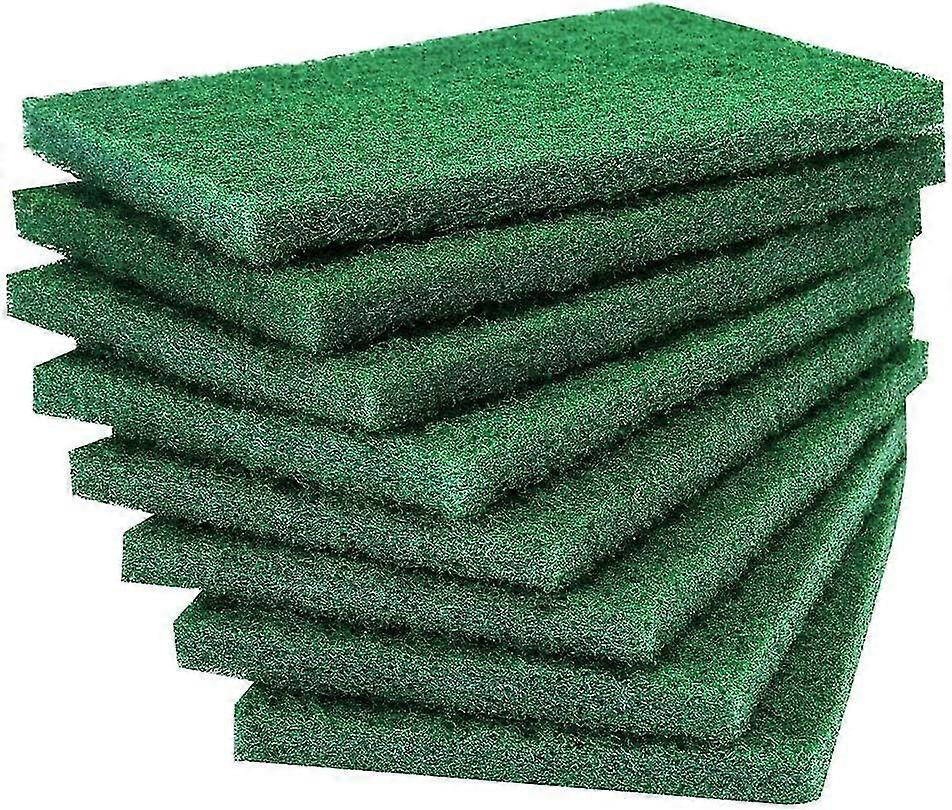 10pcs Scouring Pad-premium Heavy Duty Scrub Pads With Antigrease Technology, Reusable Household Green Dish Scrubber, Multipurpose Scour Pad-for Kitche