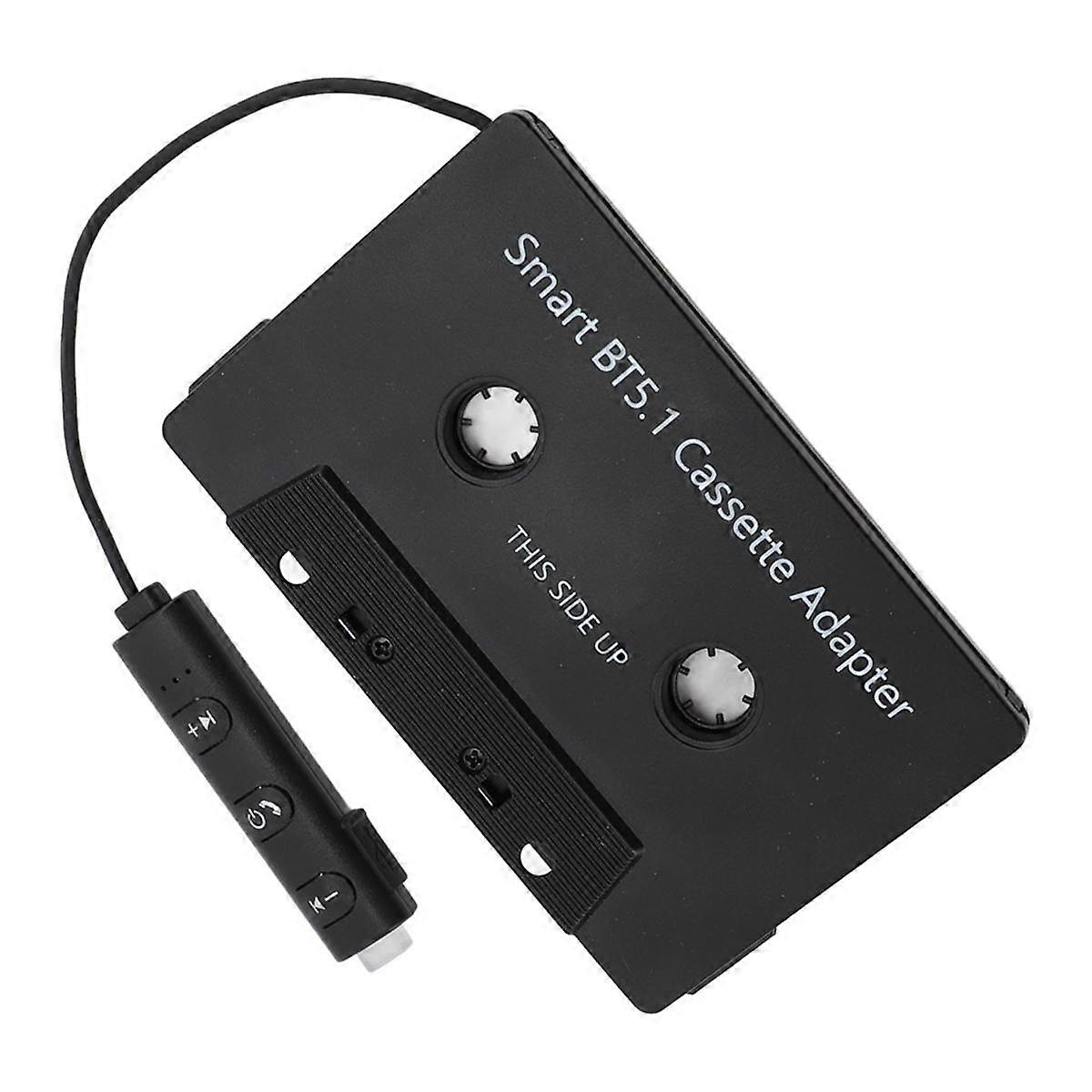 Ricevitore a cassetta wireless Bluetooth per auto, Bluetooth 5.1 Cassetta stereo per auto Bluetooth 5.1 Rubinetto per veicoli