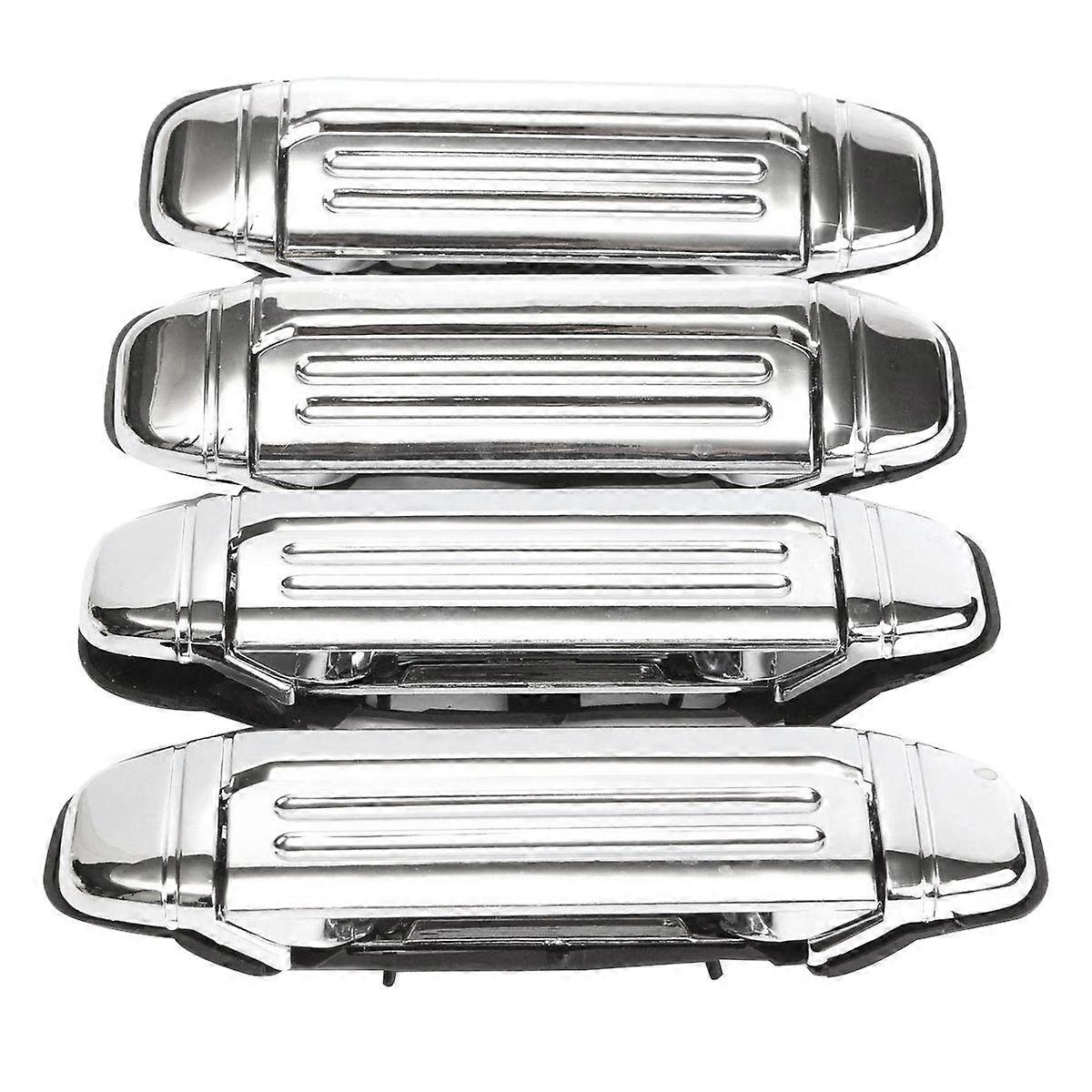 Acessórios da alça da porta cromada do carro compatíveis com Mitsubishi Pajero 1992-1997
