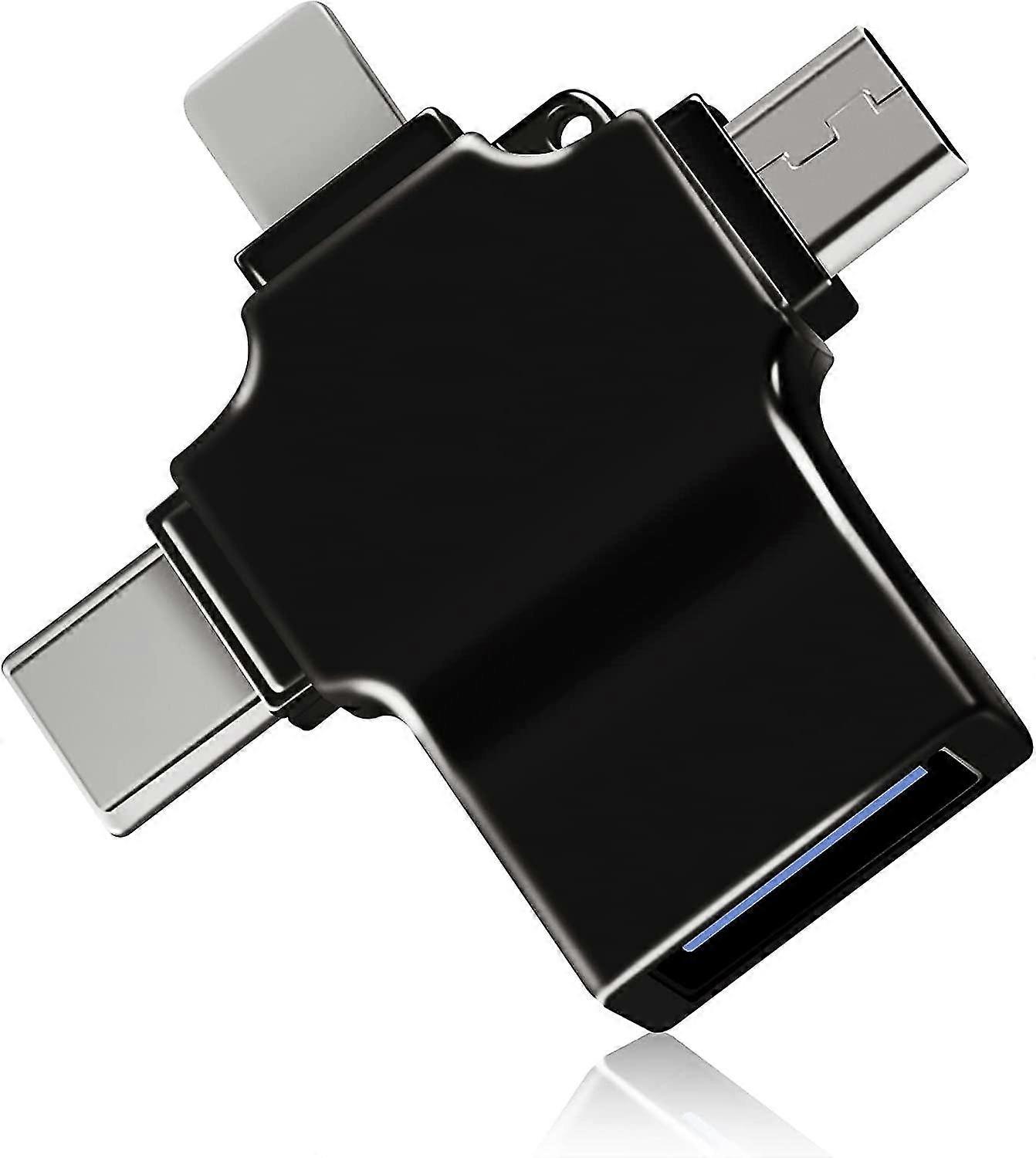 Otg Usb 3 To Universal Adapter, Micro/usb C To Usb 3.0 Adaptercompatible With Mobile Phone/computer, Supports Usb Flash Drive, Card Reader, Keyboard A