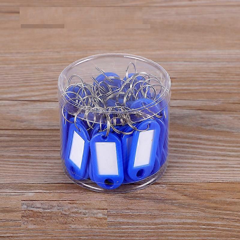 50pcs Keychain Key Id Label Tags Luggage Id Tags Hotel Number Classification Card Key Rings Keychain