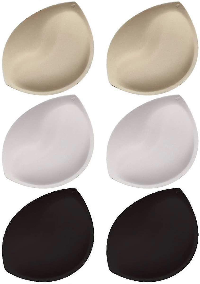 6 Pairs Bra Pads Inserts Breast Enhancers - Bra Pad Insert Sew In Bra Cups For Women