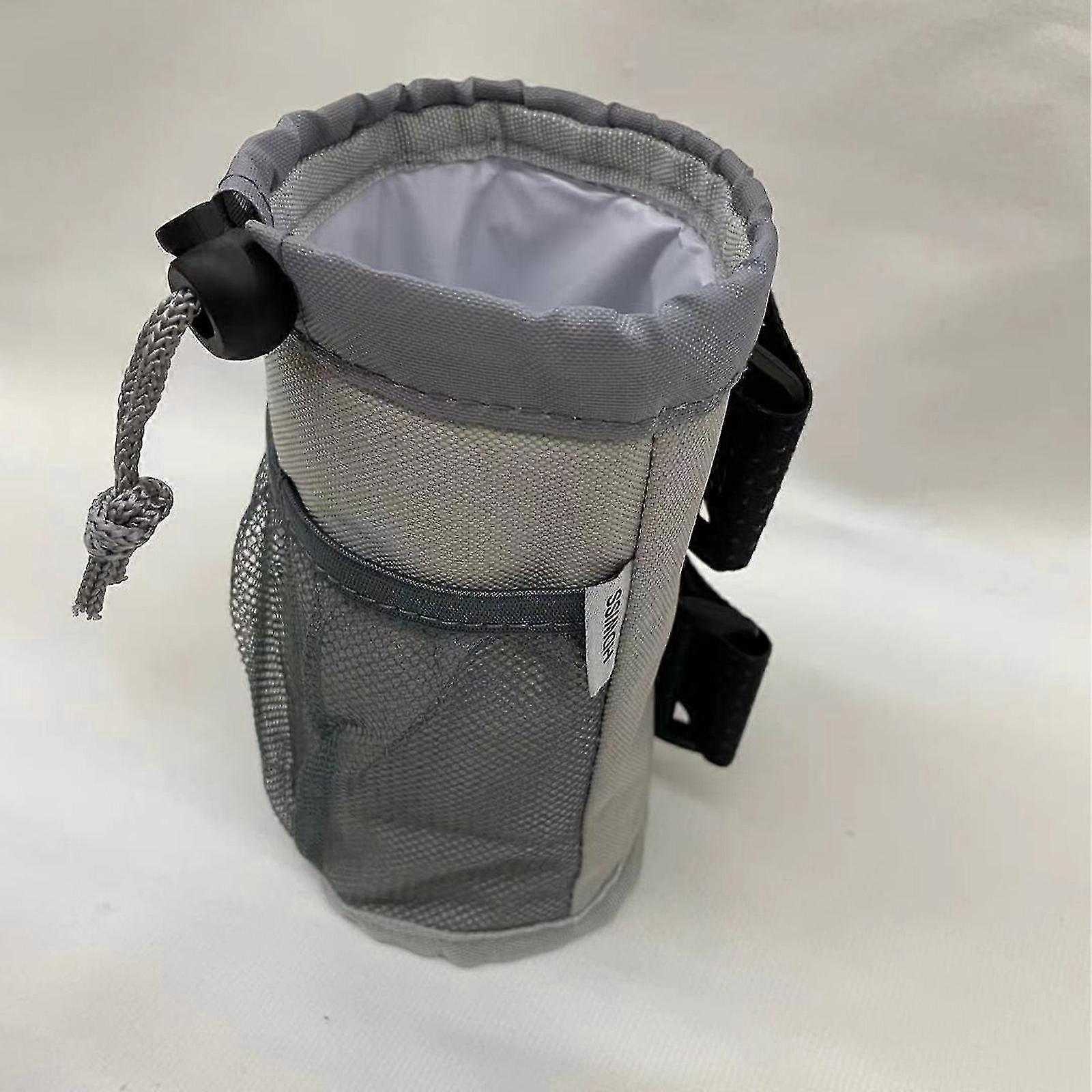 Bike Cup Holder,bicycle Handlebar Drink Holder With Mesh Pockets Phone Bag Adjustable For Cruiser