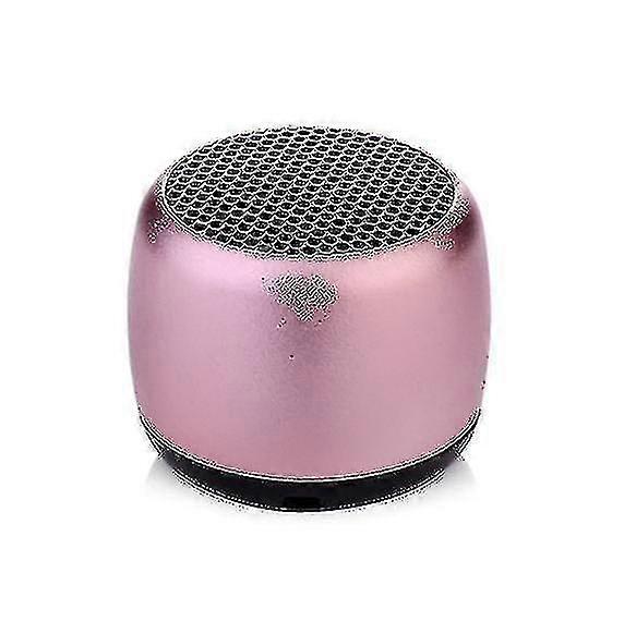 Portable Mini Speaker Bluetooth Wireless Speaker With Solid Metal Case (pink)