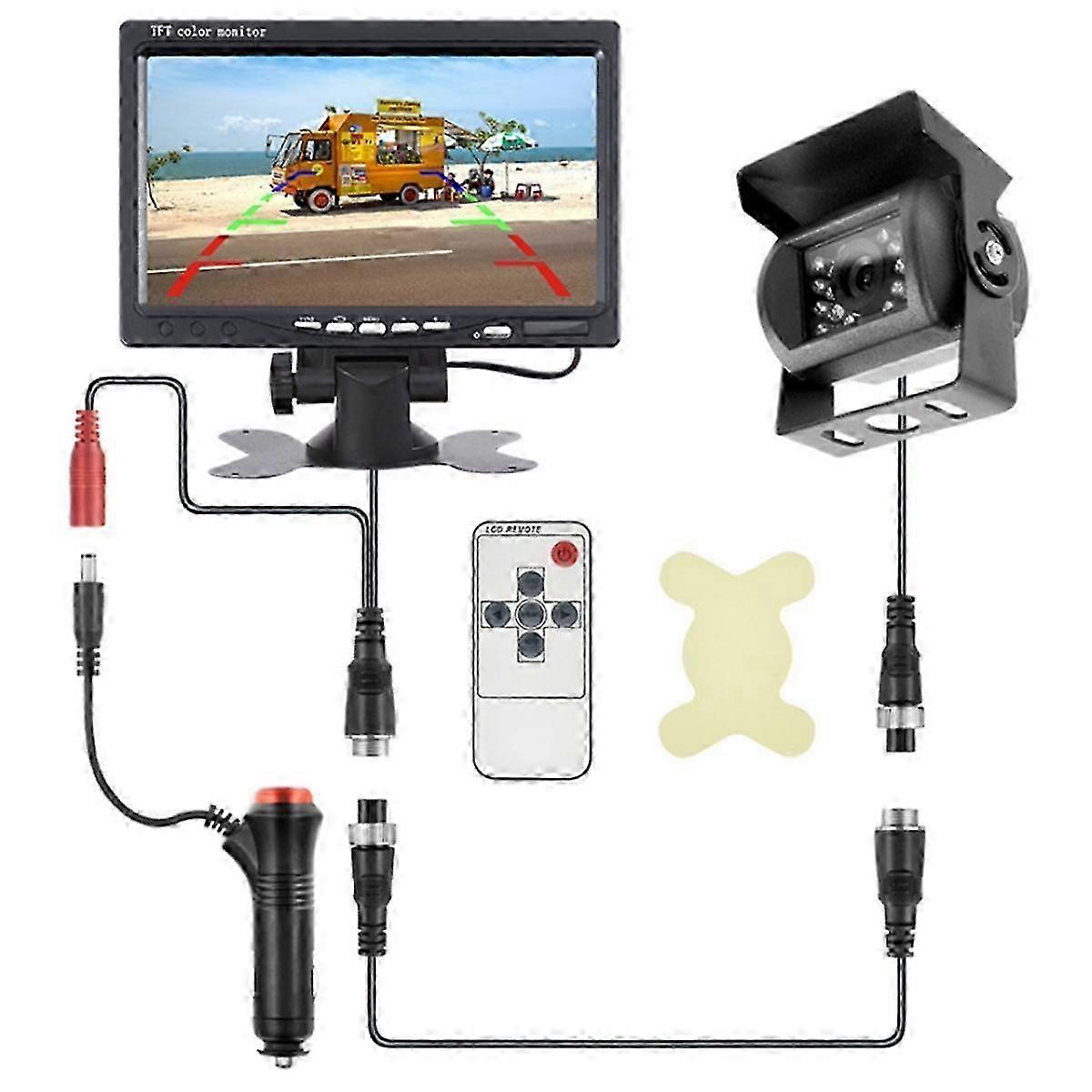 Car AHD Rear View Camera with Monitor for Truck Parking Trailer 24V Reverse Camera, Reverse Image 7