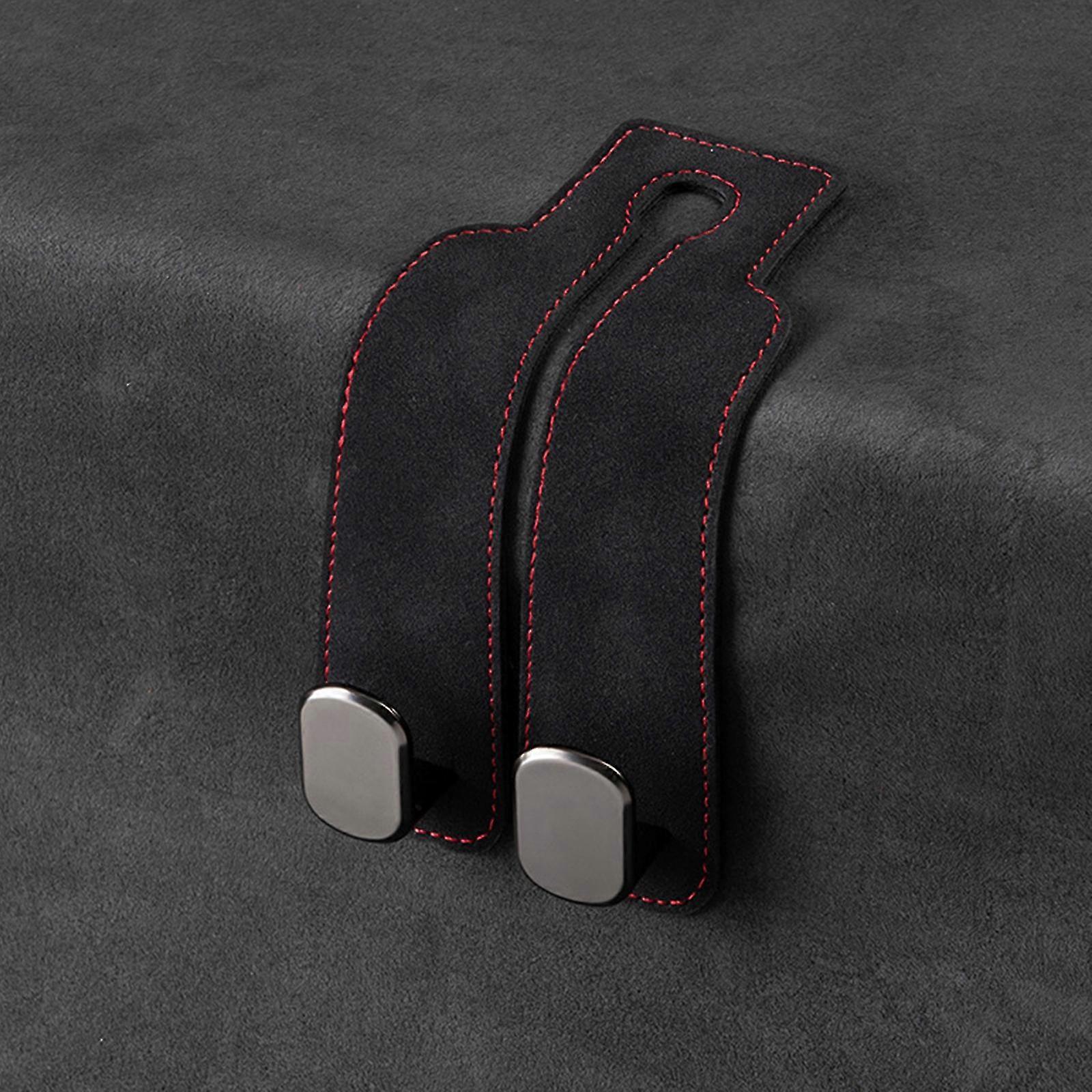 Car Seat Back Double Hook, 2 In 1 Auto Hooks, Car Storage Hooks Back Seat Headrest Hanger, Universal Car Handbag Hooks
