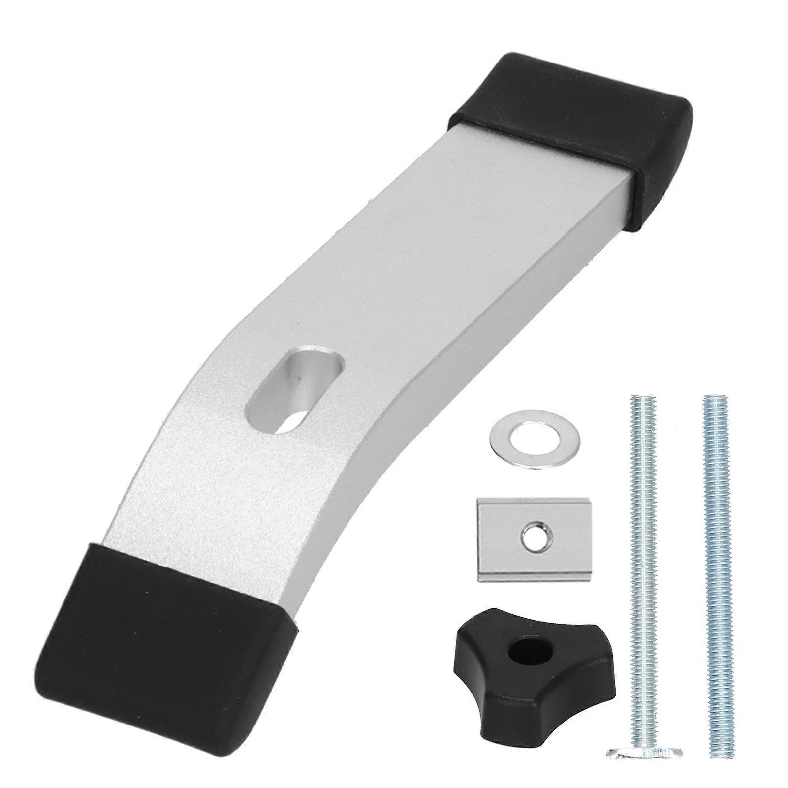 Hold Down Clamp Set TTrack Metal M8 Thread Clamping Jig Tool Kit for Woodworking(White )