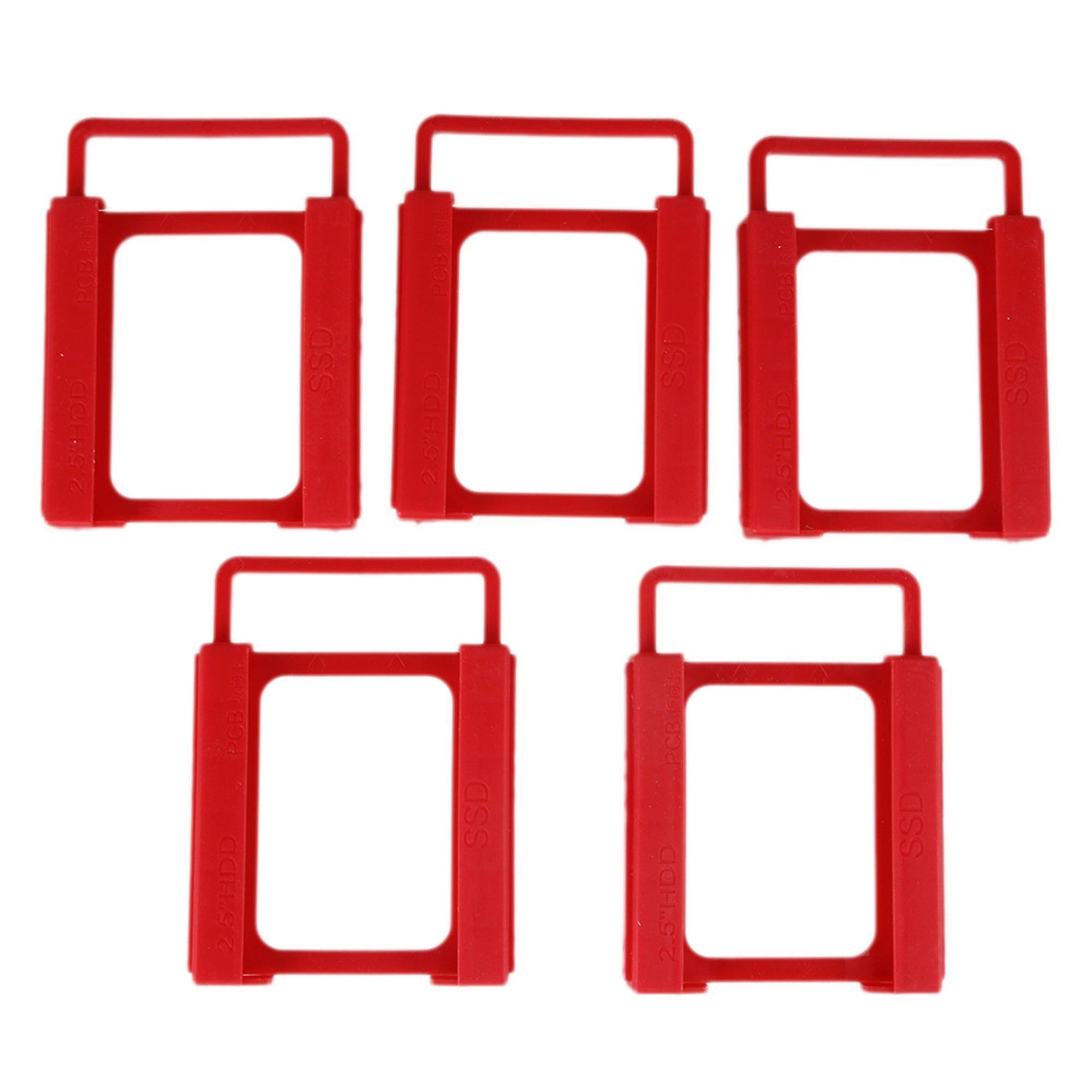 Computer Accessory Sets Plastic 2.5 Inch To 3.5 Inch Ssd Hdd Mounting Adapter Bracket Hard Drive Holder Set Of 5