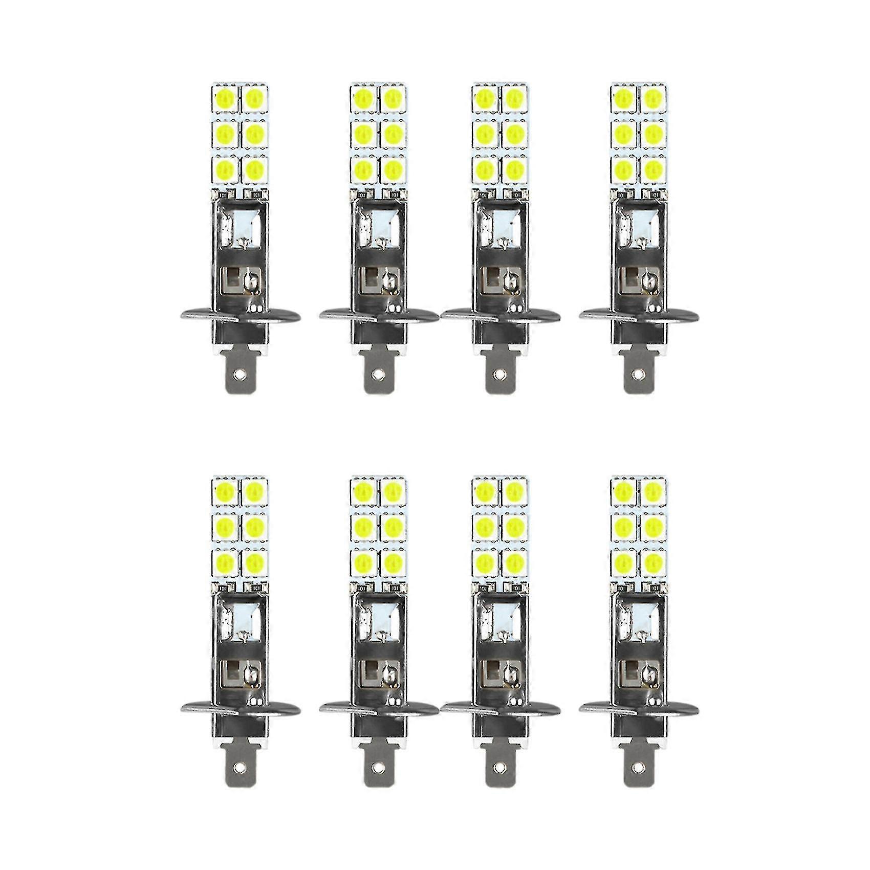 8 stuks H1 6000k Super Wit 80w Led Koplamp Lampen Kit Mistlamp