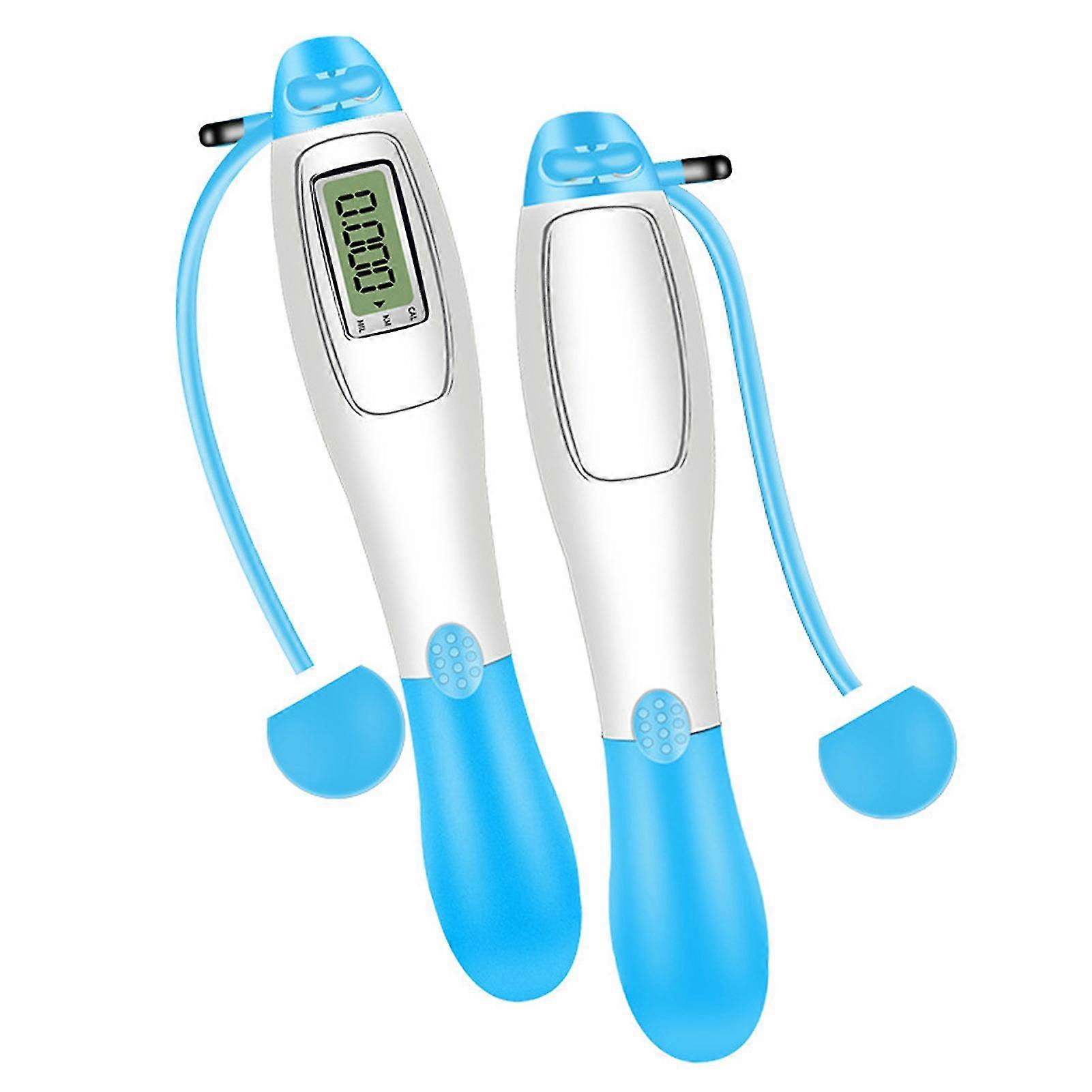 Intelligent Counter Jump Rope Steel Wire Ski Rope Two Way Jump Rope Adjustable Ski Rope Exercise Rope Green Model A