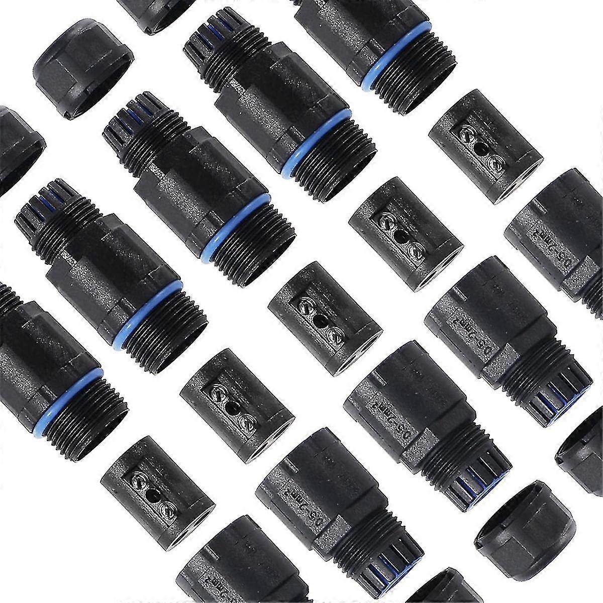 5PCS IP68 Waterproof Junction Box, Outdoor Electrical Cable Connector for 3.5-10mm Wire Range(AC 30