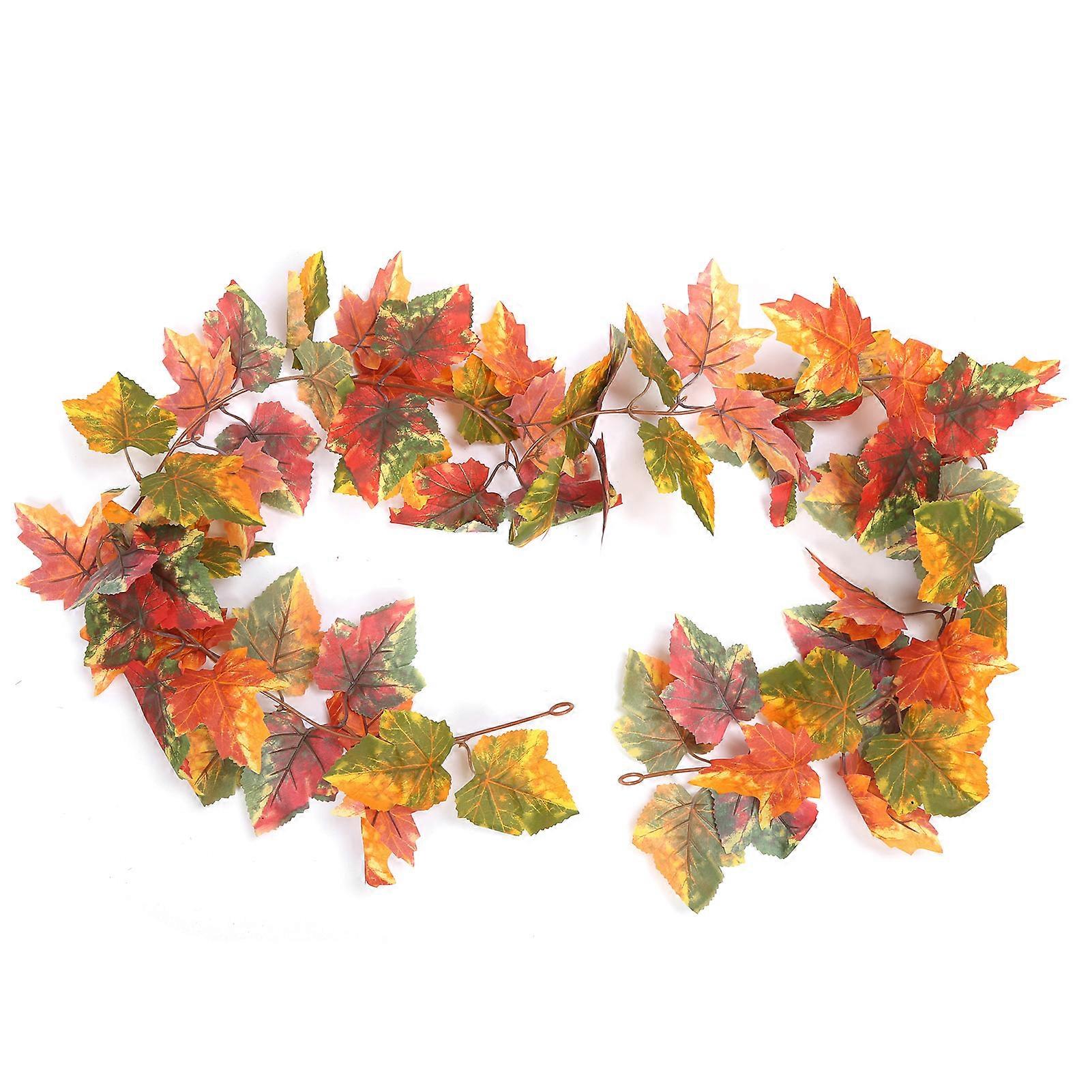 Maple Leaf Vine Impermeabil Durabil Utilizare repetată Pliabil Fall Leaf Garland pentru decorarea caseiNumărul 2
