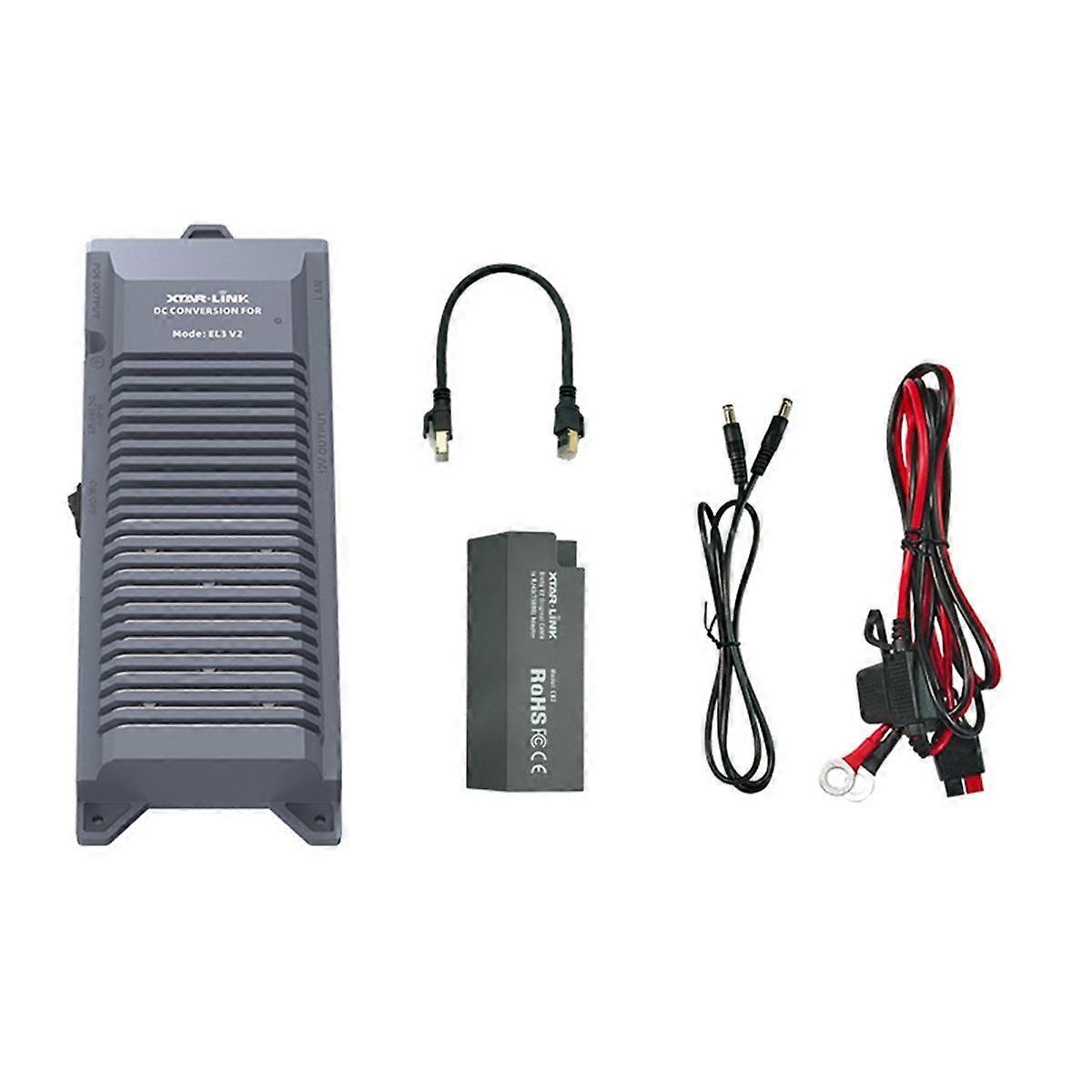 Upgraded 3-in-1 Power Supply for Gen2 Dish Antenna Satellite Internet V2 Power Line for Wired External Network