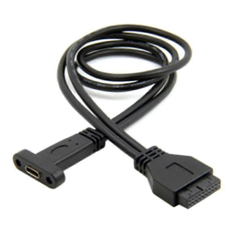 Single Port USB 3.1 Typ C USB-C Buchse auf USB 3.0 Motherboard 19Pin Header Kabel 50cm