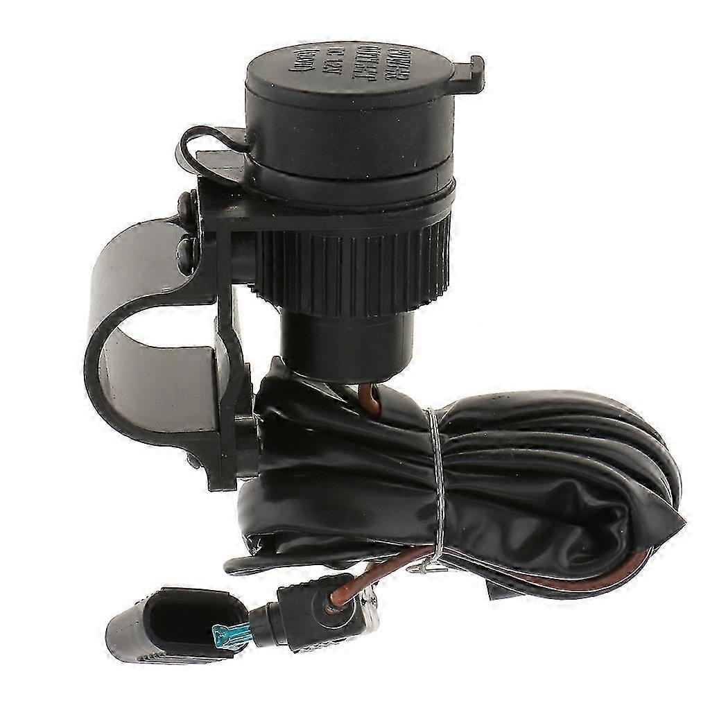 12V Car Motorcycle  Lighter Power Socket Plug Outlet with Bracket