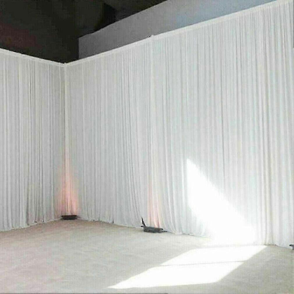 6m x 3m geplooid achtergrond gordijn ijs zijden gordijnen voor podium bruiloft studio dcor gratis verzending + 50% korting