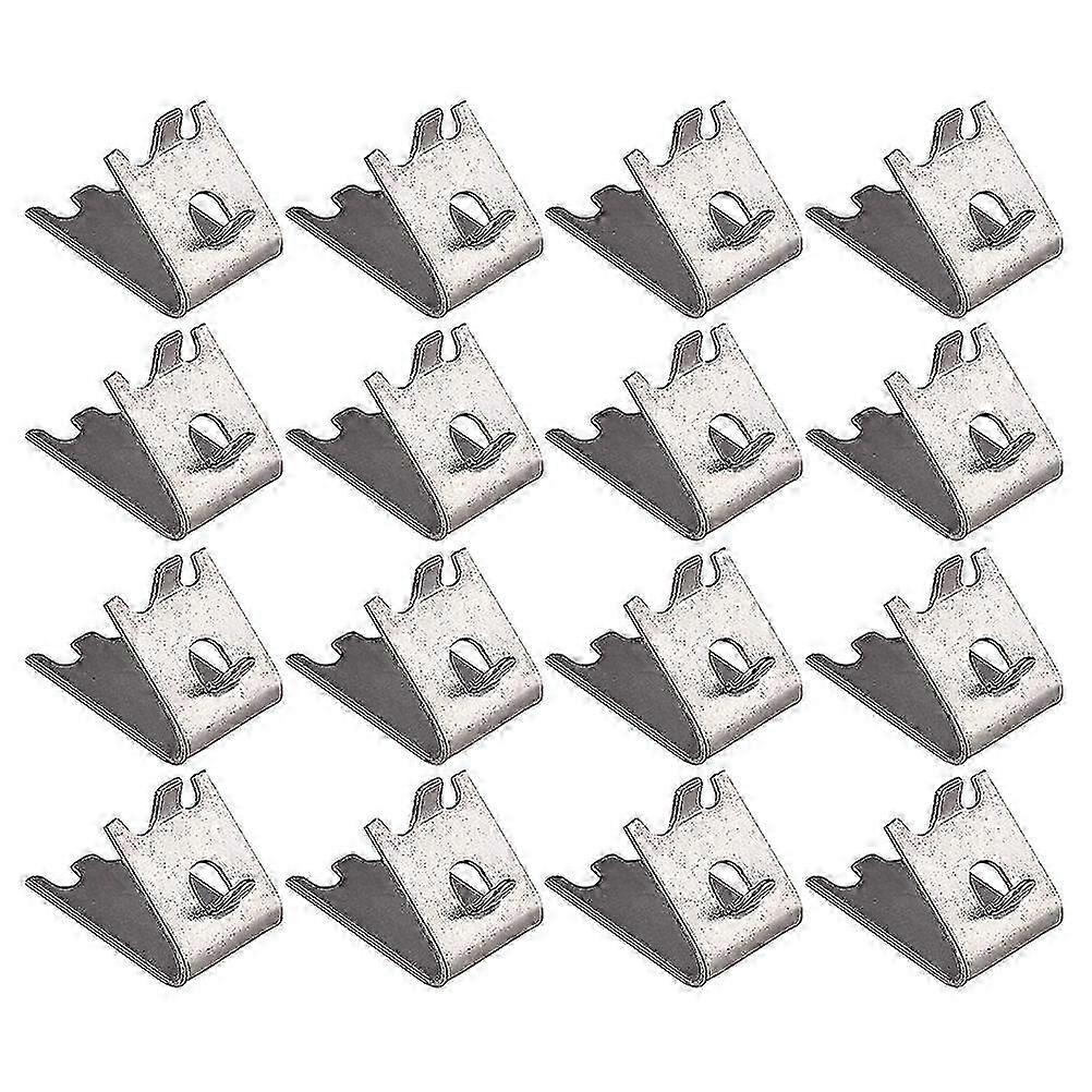 16pcs Stainless Steel Refrigerator Shelf Clips
