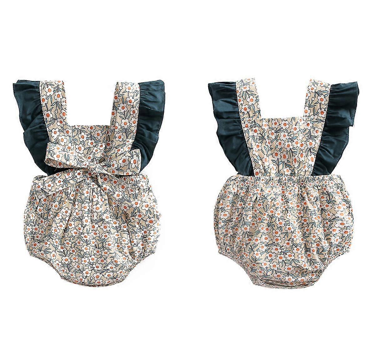 Bebé niña jumper manga corta una pieza